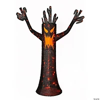 National Tree Company 48 in. Pre-Lit Scary Halloween Tree