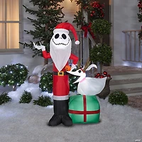 National Tree Company 5 ft. Santa Jack Skellington and Zero