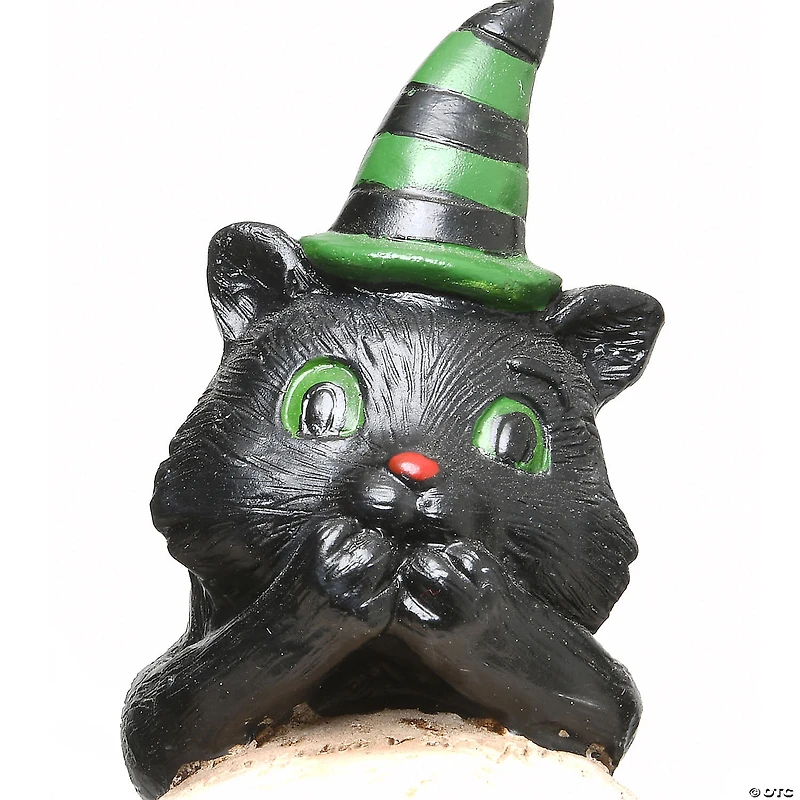 National Tree Company 5 in. EEK Skulls with Black Cats
