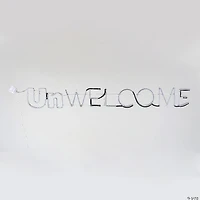National Tree Company 50 in. Halloween "Unwelcome" Neon Style Sign