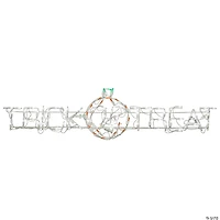 National Tree Company 52 in. Lighted Halloween Trick or Treat Sign