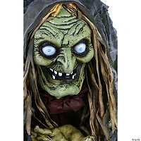 National Tree Company 59 in. Animated Halloween Green Witch, Sound Activated