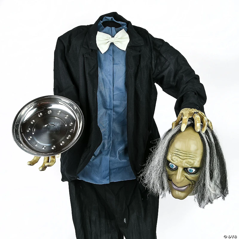 National Tree Company 59 in. Animated Halloween Headless Man, Sound Activated