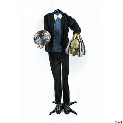 National Tree Company 59 in. Animated Halloween Headless Man, Sound Activated