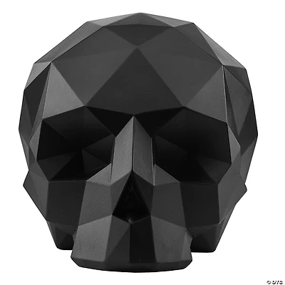 National Tree Company 6" Black Halloween Origami Skull Tabletop Decoration