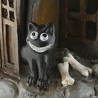National Tree Company 6 in. Black Haunted House with LED Light