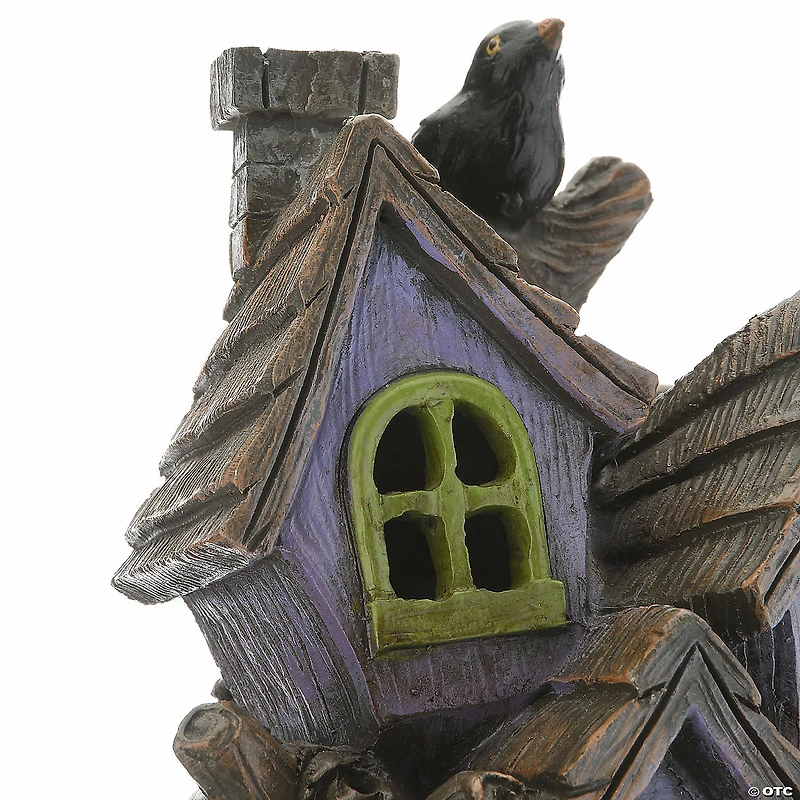 National Tree Company 6 in. Purple Haunted House with LED Light