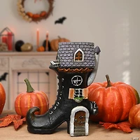 National Tree Company 6 in. Witch’s Boot Haunted House with LED Light