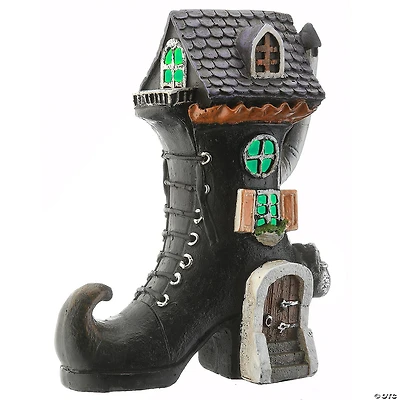 National Tree Company 6 in. Witch’s Boot Haunted House with LED Light