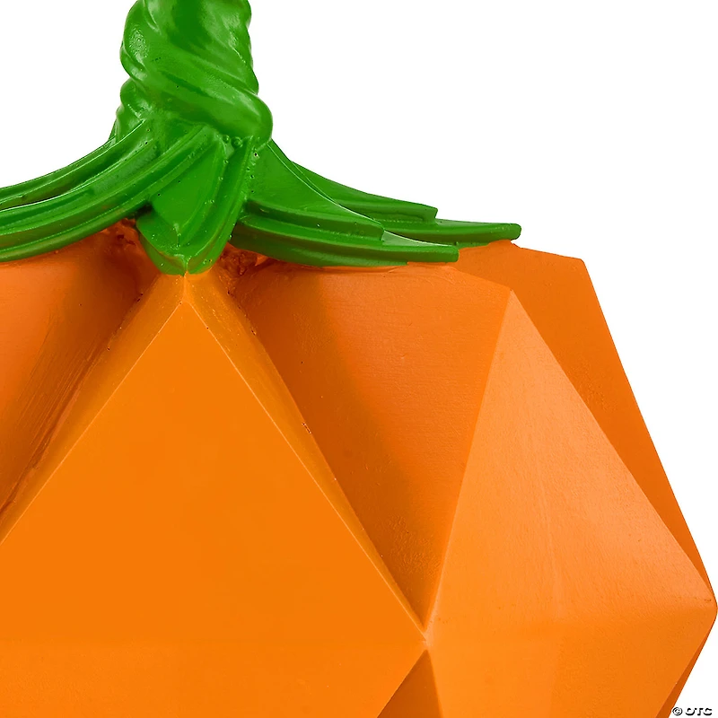 National Tree Company 6" Orange Halloween Origami Pumpkin Tabletop Decoration