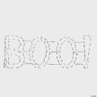 National Tree Company 60 in. Halloween White Light BOO! Sign