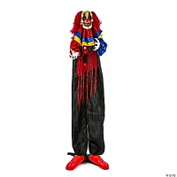 National Tree Company 63 in. Animated Halloween Creepy Clown, Sound Activated