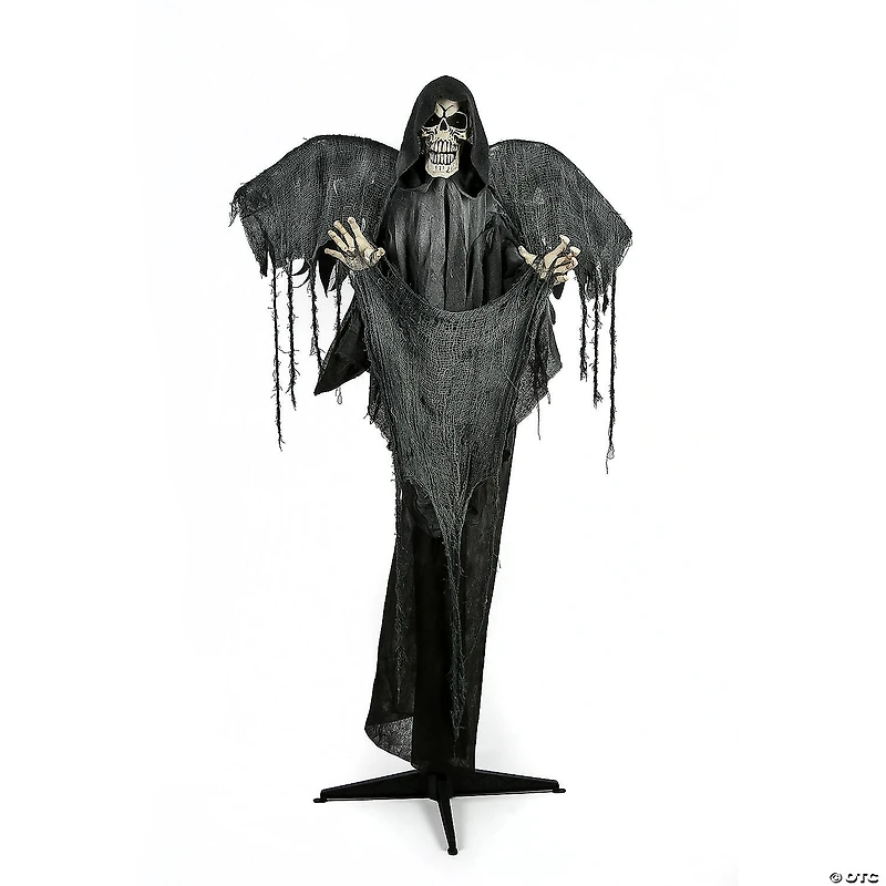 National Tree Company 63 in. Animated Halloween Grim Reaper, Sound Activated