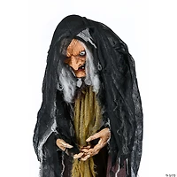 National Tree Company 63 in. Animated Halloween Old Hag Witch, Sound Activated