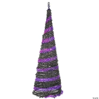 National Tree Company 7.5 ft. Halloween and Black Pop-Up Tree