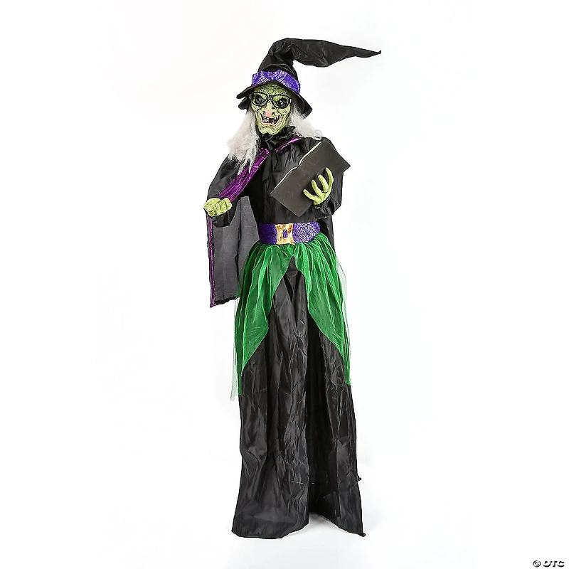 National Tree Company 72 in. Animated Halloween Wicked Witch, Sound Activated