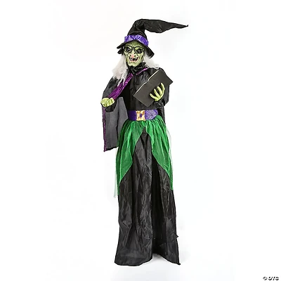 National Tree Company 72 in. Animated Halloween Wicked Witch, Sound Activated