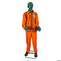 National Tree Company 72 in. Animated Halloween Zombie Prisoner, Motion Activated