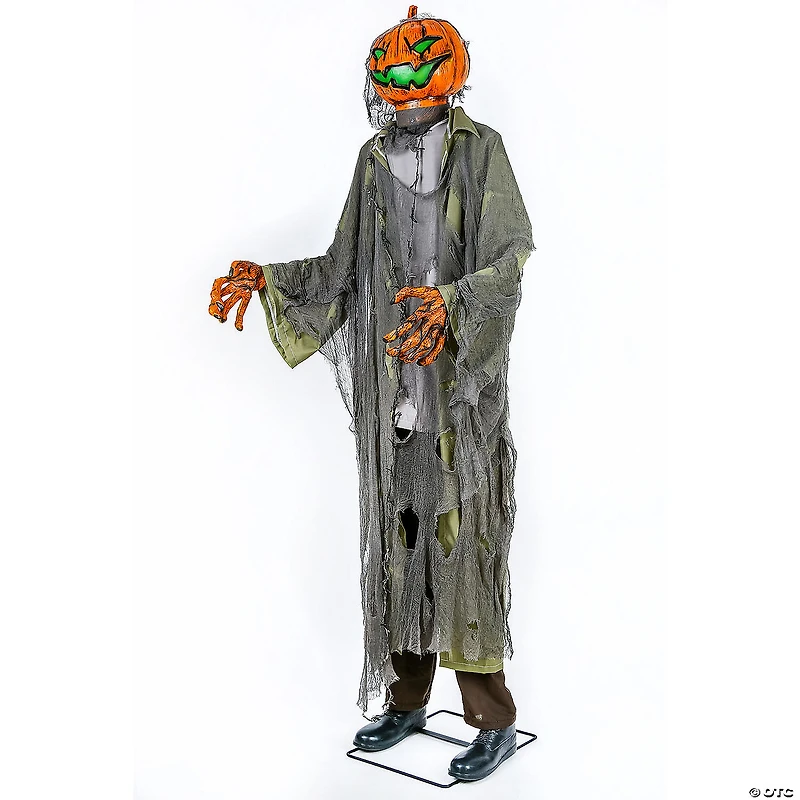 National Tree Company 78 in.  Animated Halloween Pumpkin Man, Motion Activated