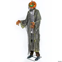 National Tree Company 78 in.  Animated Halloween Pumpkin Man, Motion Activated