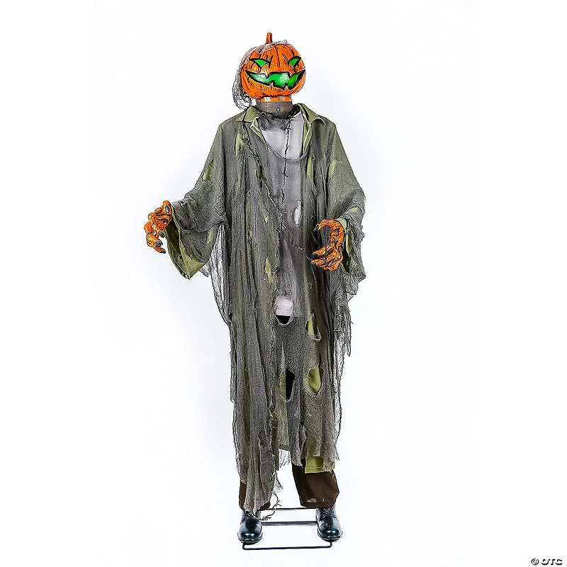 National Tree Company 78 in.  Animated Halloween Pumpkin Man, Motion Activated