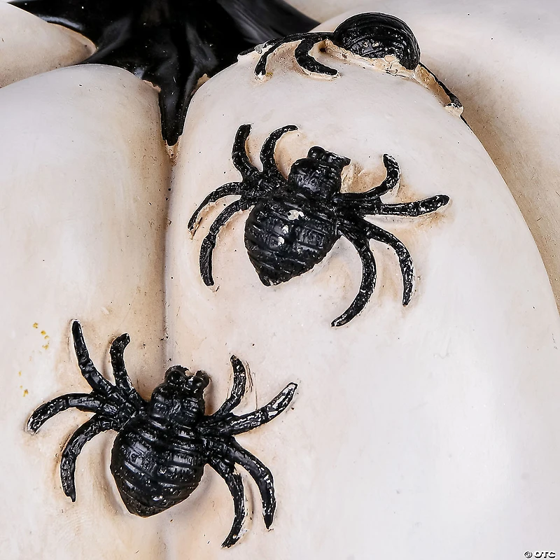 National Tree Company 8 in. Halloween Crawling Spiders Pumpkin