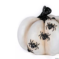 National Tree Company 8 in. Halloween Crawling Spiders Pumpkin