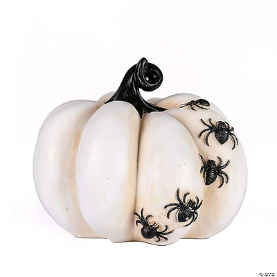 National Tree Company 8 in. Halloween Crawling Spiders Pumpkin