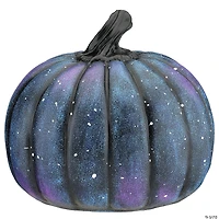 National Tree Company 8 in. LED Lit "BOO" Purple Galaxy Pumpkin