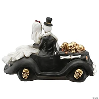National Tree Company 8 in. Skeleton Couple in Car