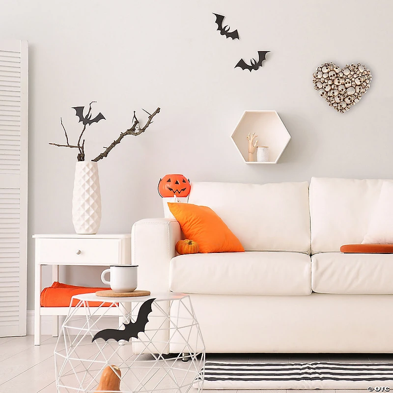 National Tree Company 9 in. Halloween Heart Shape Skulls