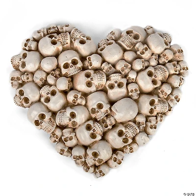National Tree Company 9 in. Halloween Heart Shape Skulls