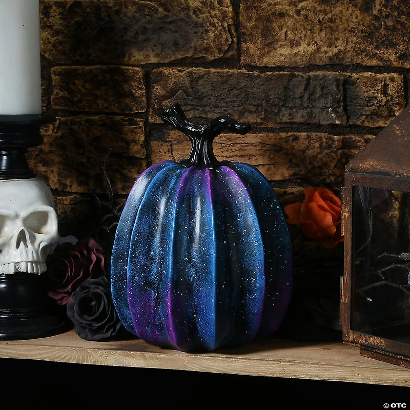 National Tree Company 9 in. Purple Galaxy Pumpkin Décor
