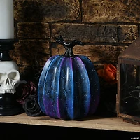 National Tree Company 9 in. Purple Galaxy Pumpkin Décor