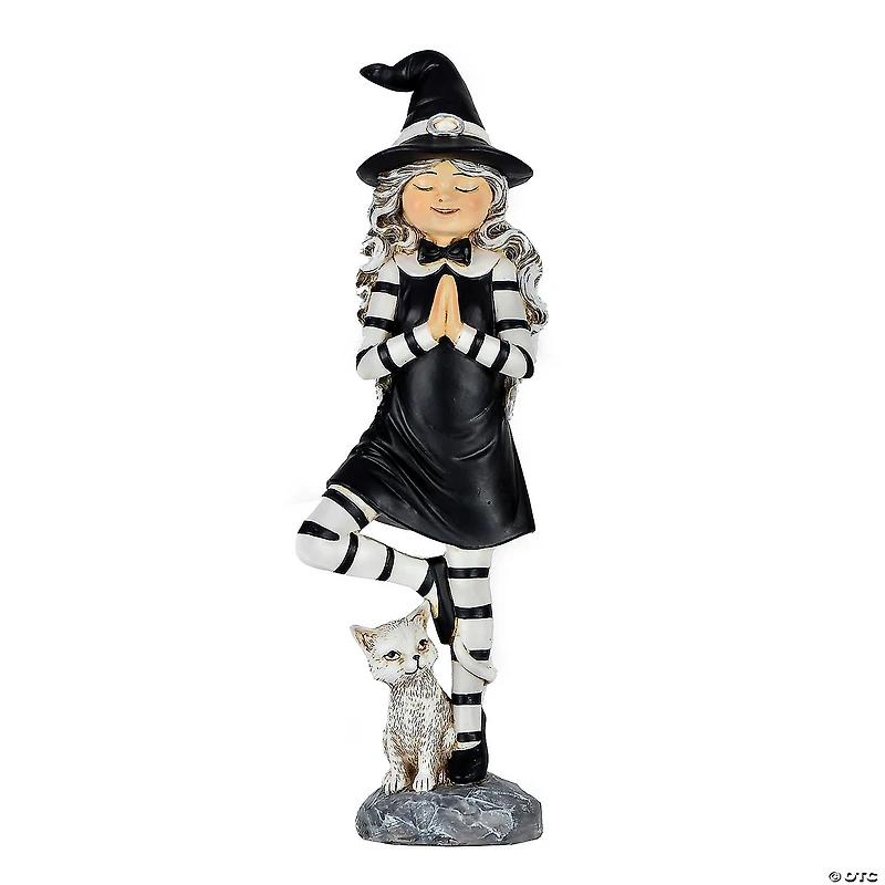 National Tree Company 9 in. Yoga Pose Witch Tabletop Decor