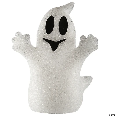 National Tree Company 9" White Ghost Decoration with LED Lights, Changes Color
