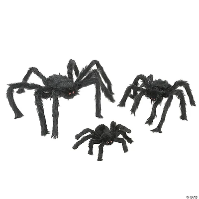 National Tree Company Black Spider Halloween Decoration Assortment