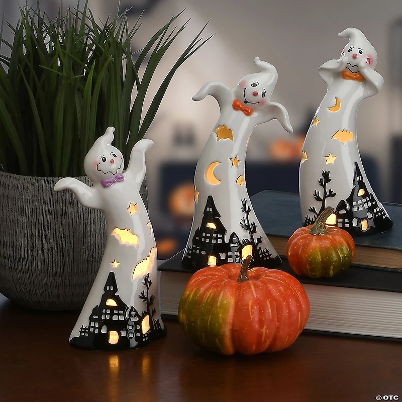 National Tree Company Set of Three Halloween Ghosts