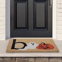 Natural Coir "Boo" Halloween Doormat 18" Proper 30"