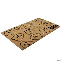 Natural Coir Boo with Ghosts Halloween Doormat 18" Proper 30"