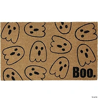 Natural Coir Boo with Ghosts Halloween Doormat 18" Proper 30"