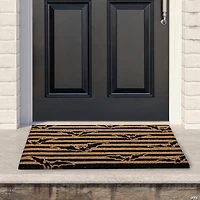 Natural Coir Flying Bats Halloween Doormat 18" Proper 30"