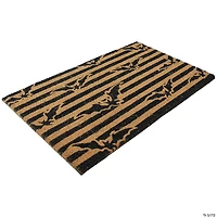 Natural Coir Flying Bats Halloween Doormat 18" Proper 30"