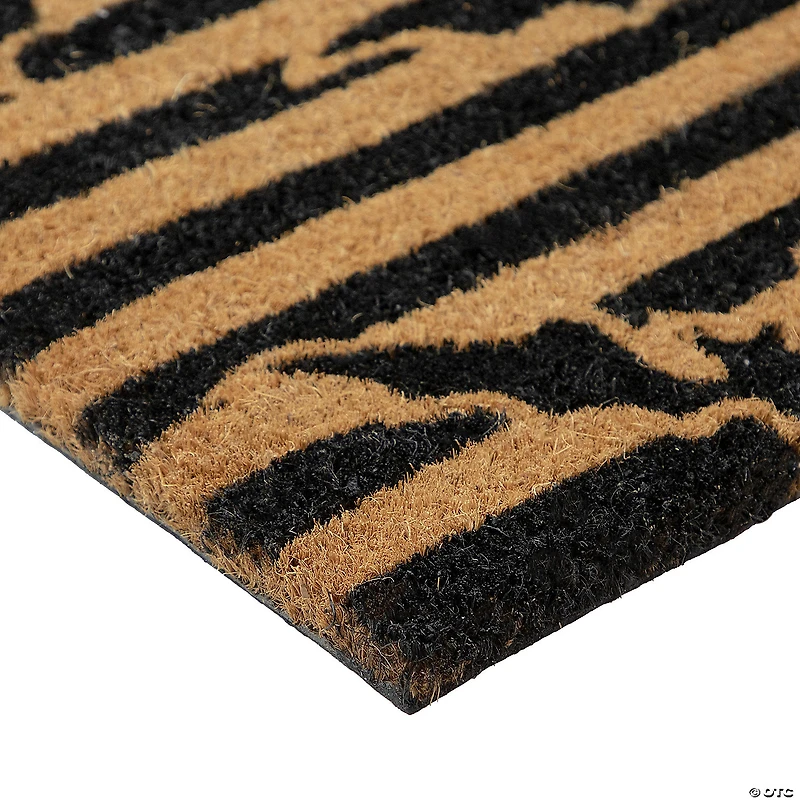 Natural Coir Flying Bats Halloween Doormat 18" Proper 30"