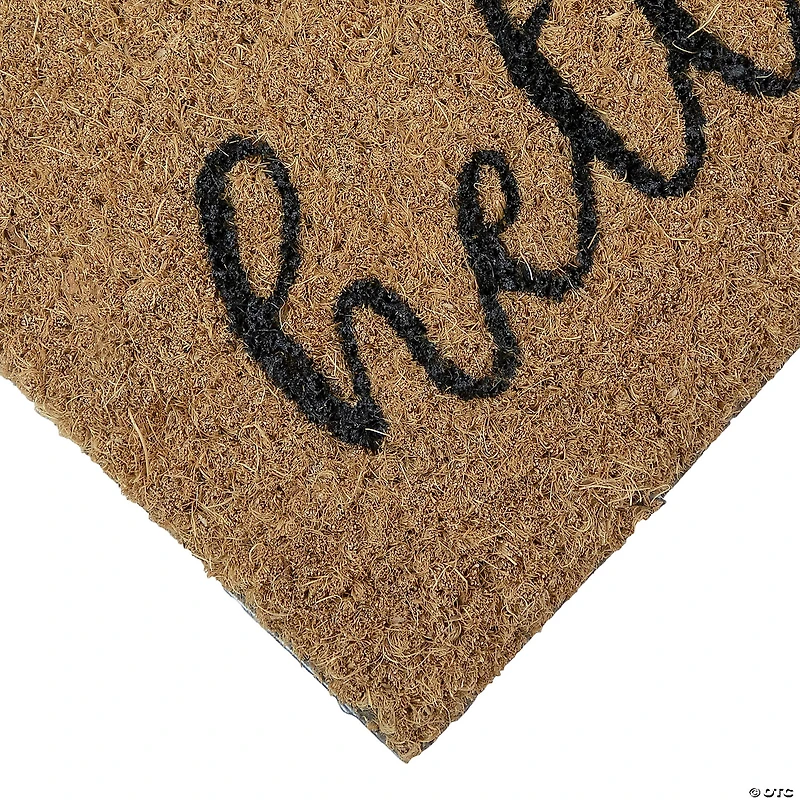 Natural Coir "Hello Pumpkin" Autumn Harvest Doormat 18" x 30"