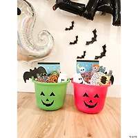 Neon Jack-O’-Lantern Trick-Or-Treat Buckets - 12 Pc.