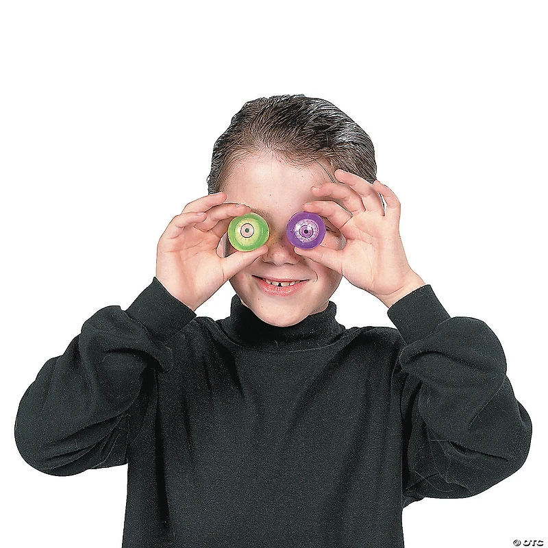 Neon Sticky Eyeballs - 12 Pc.