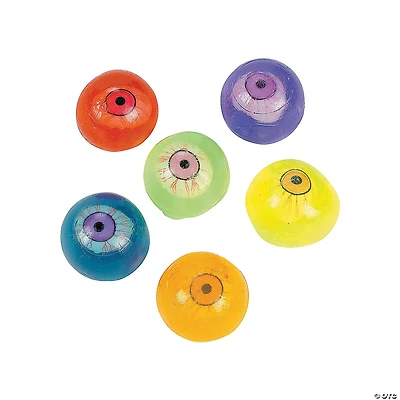 Neon Sticky Eyeballs - 12 Pc.