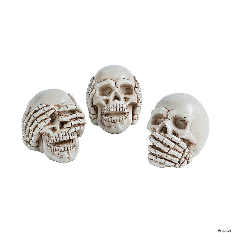 No Evil Skulls Halloween Decoration