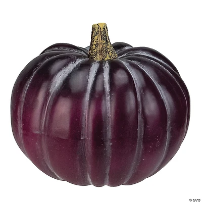 Northlight 10.5" Dark Purple Round Pumpkin Fall Harvest Table Top Decoration